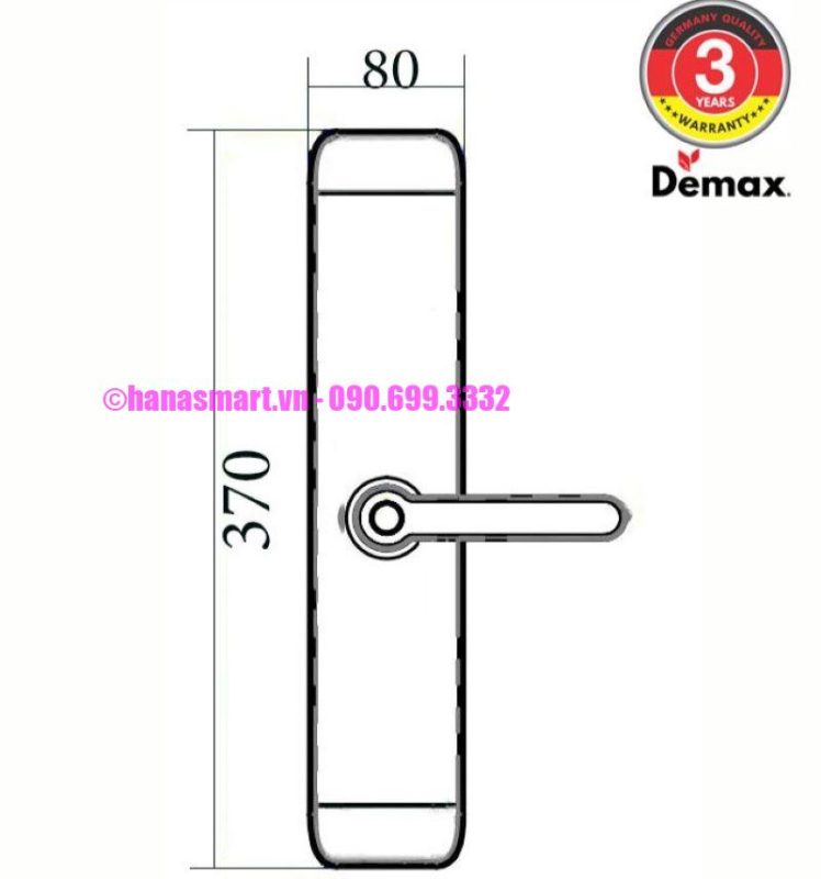 Khóa vân tay DEMAX SL768 BN tiêu chuẩn Đức - khoa van tay demax sl768 bn tieu chuan duc6