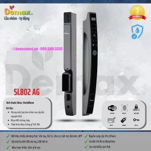 Khóa vân tay DEMAX SL802 AG APP WIFI tiêu chuẩn Đức - khoa van tay demax sl802 ag app wifi tieu chuan duc7