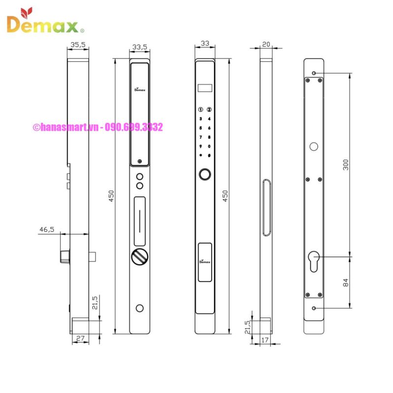 Khóa vân tay DEMAX SL808 BL CNC APP WIFI tiêu chuẩn Đức - khoa van tay demax sl808 bl cnc tieu chuan duc6