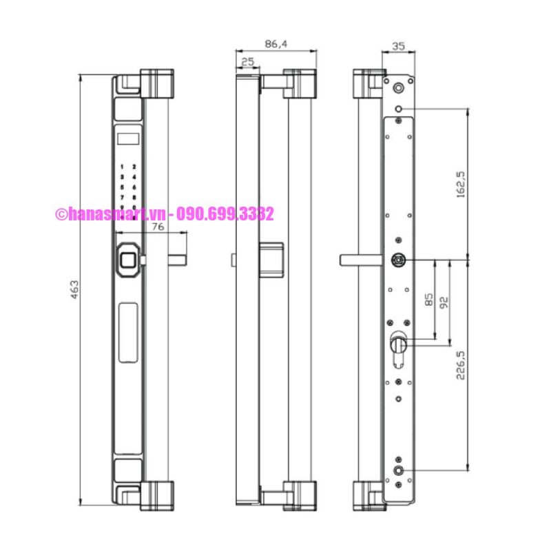 Khóa vân tay DEMAX SL808 BN LUX APP WIFI tiêu chuẩn Đức - khoa van tay demax sl808 bn lux app wifi tieu chuan duc5