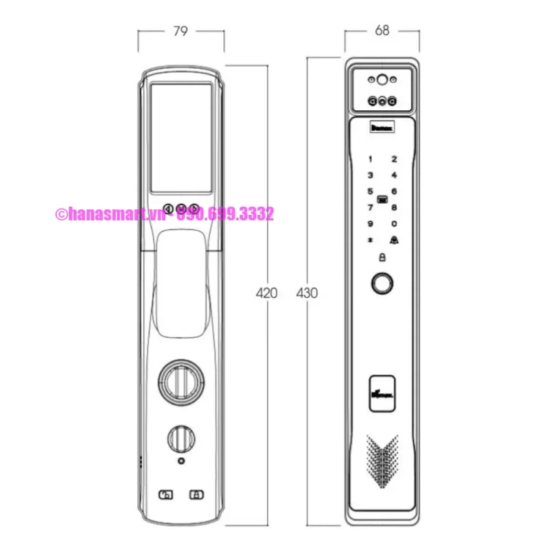 Khóa vân tay DEMAX SL818 AC APP WIFI tiêu chuẩn Đức - khoa van tay demax sl818 ac app wifi tieu chuan duc1