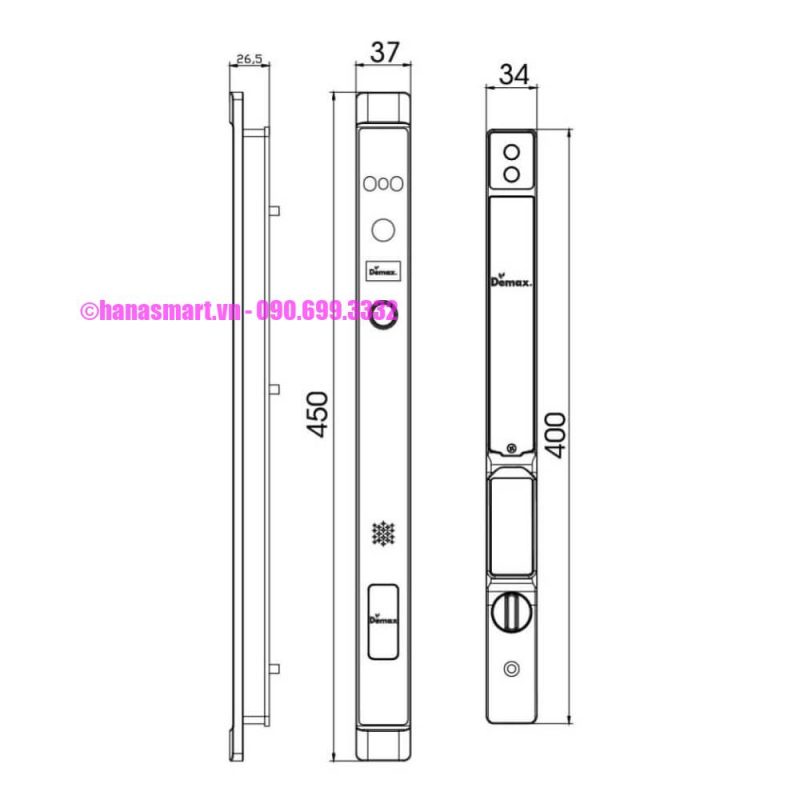 Khoá vân tay DEMAX SL906 AG CNC REMOTE, APP WIFI tiêu chuẩn Đức - khoa van tay demax sl906 ag cnc remote app wifi tieu chuan duc1