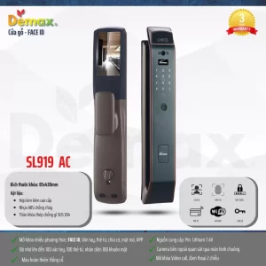 Khóa vân tay Demax SL919 AC REMOTE tiêu chuẩn Đức - khoa van tay demax sl919 ac remote tieu chuan duc3