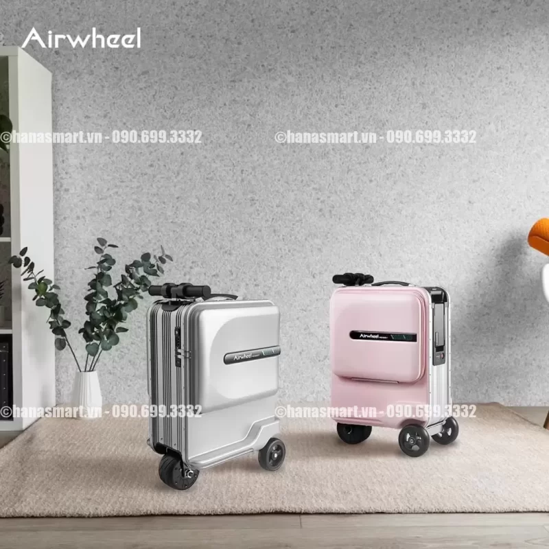 Vali điện Airwheel SE3 MiniT bạc chính hãng - vali dien airwheel se3 minit bac chinh hang2