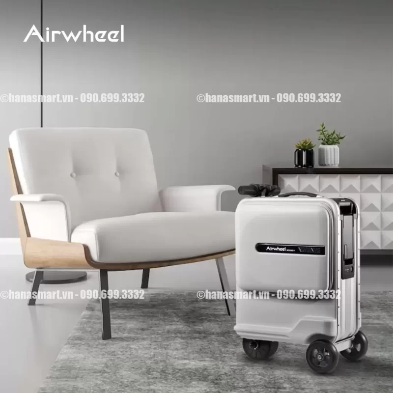 Vali điện Airwheel SE3 MiniT bạc chính hãng - vali dien airwheel se3 minit bac chinh hang4