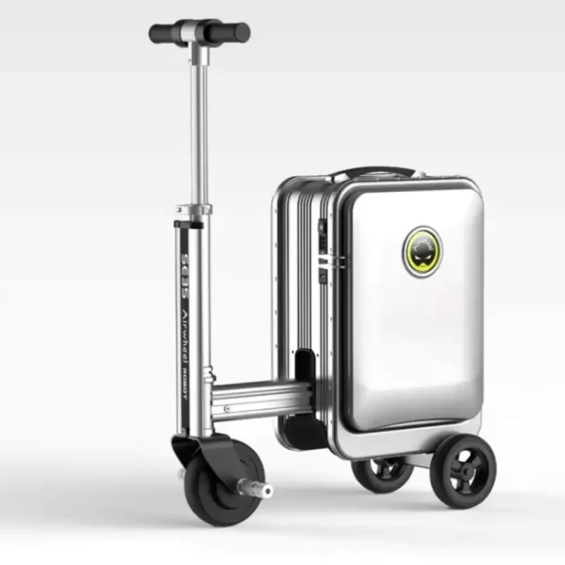 Vali điện Airwheel SE3S màu bạc tiêu chuẩn Mỹ - vali dien airwheel se3s mau bac tieu chuan myq