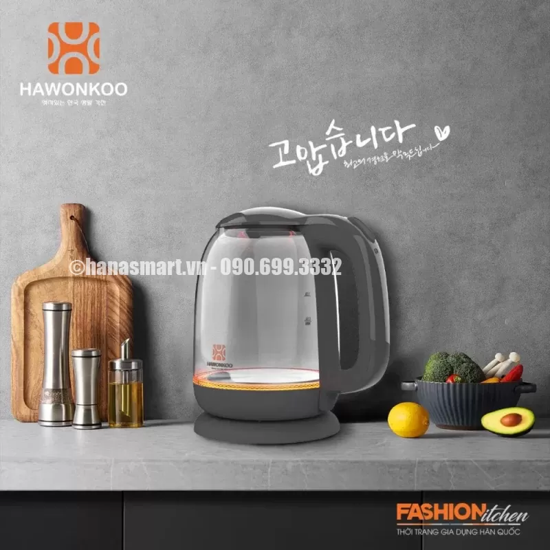 Ấm đun nước HAWONKOO KEH-170-GR