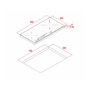 Bếp điện từ TEKA IZC 83620 MST 112500039