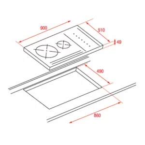 Bếp điện từ TEKA IZS 96700 MST 112500033