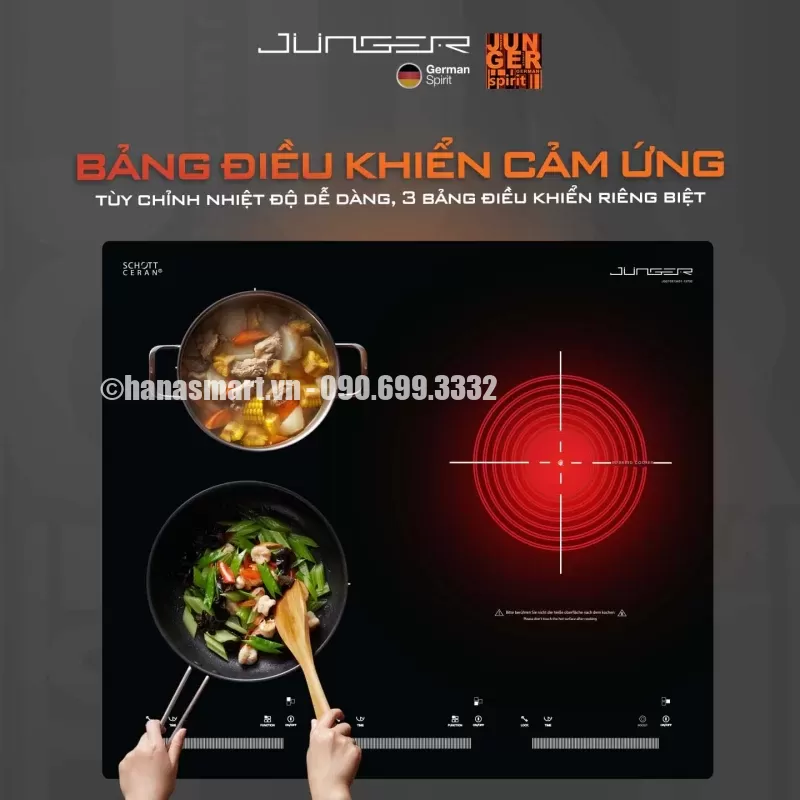 Bếp điện từ ba JUNGER CEJ-300-IIF