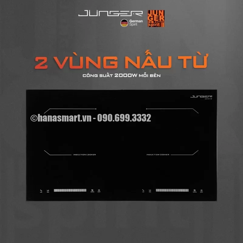 Bếp điện từ đôi JUNGER CEJ-202-II