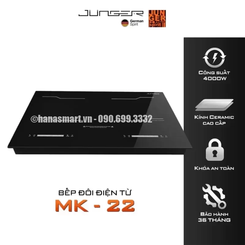 Bếp điện từ đôi JUNGER MK-22