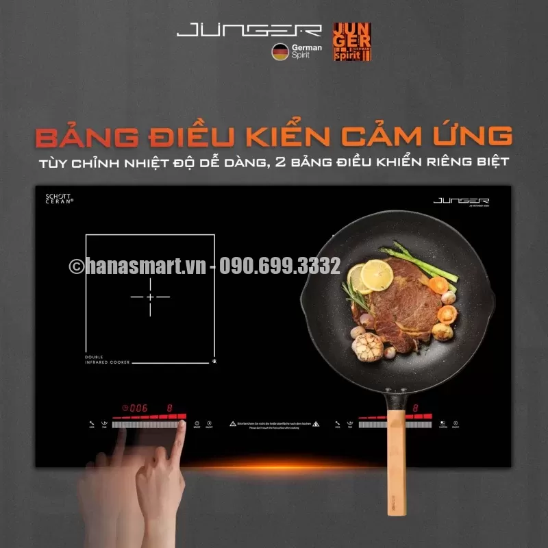 Bếp điện từ đôi JUNGER NKD-22+