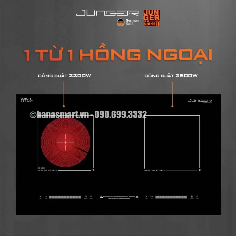 Bếp từ hồng ngoại JUNGER MTD-18