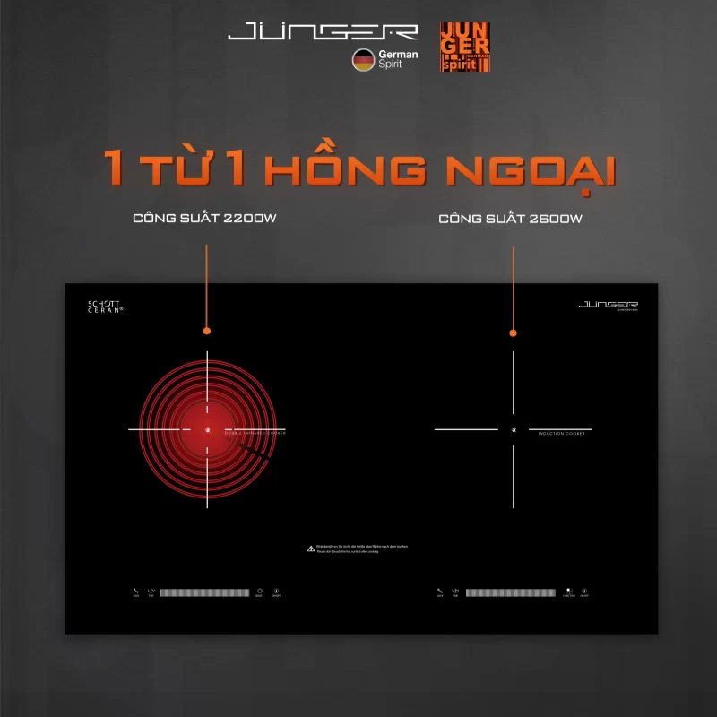 Bếp từ hồng ngoại JUNGER SIS-68 nhập khẩu Thái Lan 16 Bếp từ hồng ngoại Junger SIS-68