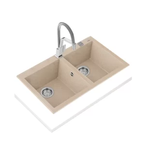 Chậu đá rửa chén TEKA FORSQUARE 2B 790 TG BEIGE 115260016