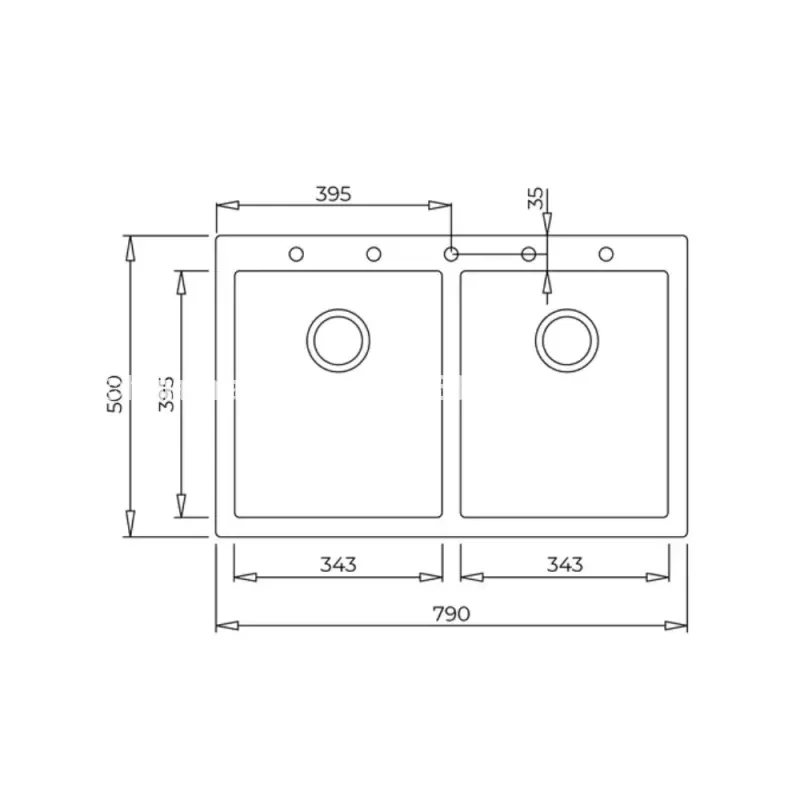 Chậu đá rửa chén TEKA FORSQUARE 2B 790 TG BLACK 15260014