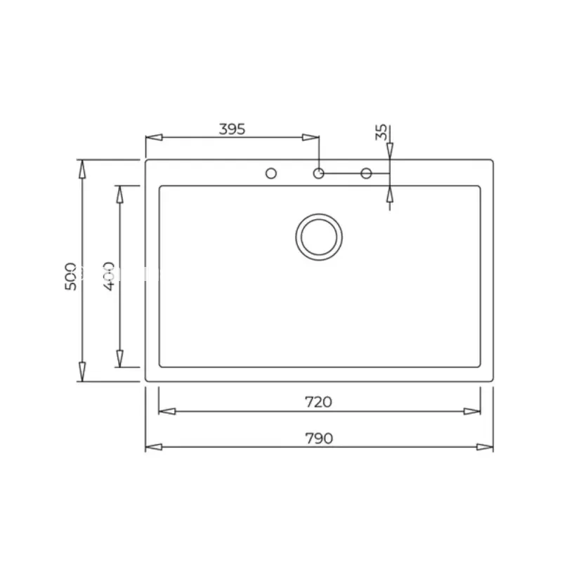 Chậu đá rửa chén TEKA FORSQUARE 72.40 TG BLACK 115230000