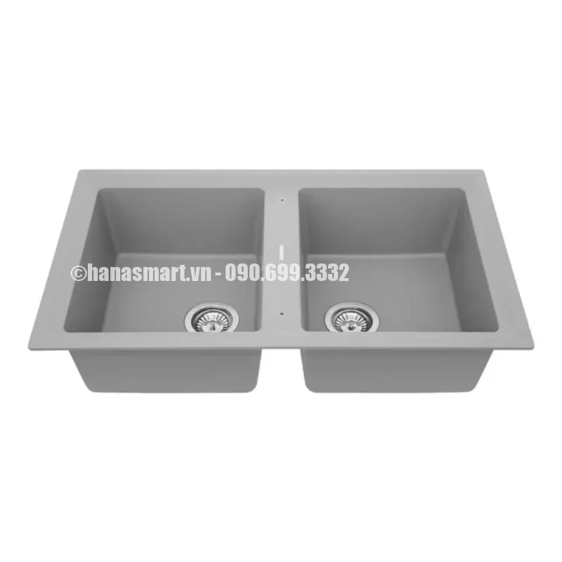 Chậu đá rửa chén TEKA STONE 90 B-TG 2B GREY 115260007