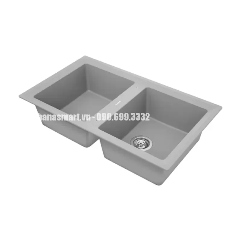 Chậu đá rửa chén TEKA STONE 90 B-TG 2B GREY 115260007