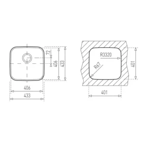 Chậu rửa bát TEKA BE 40.40 1B 10125005