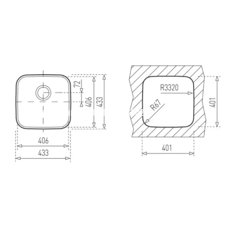 Chậu rửa bát TEKA BE 40.40 1B 10125005