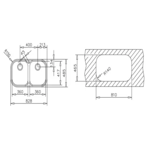 Chậu rửa bát TEKA STYLO 2B 11107027