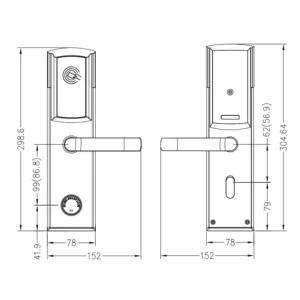 Khóa điện tử khách sạn HYUNDAI HY- HL01 BLACK