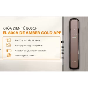 Khóa vân tay BOSCH EL 800A-DE AMBER GOLD