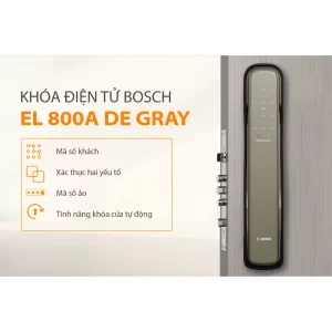 Khóa vân tay BOSCH EL 800A-DE GRAY APP