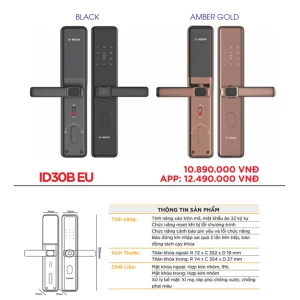 Khóa vân tay BOSCH ID30B EU AMBER GOLD