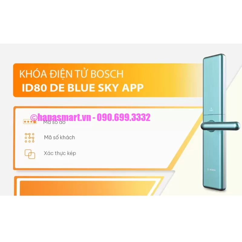 Khóa vân tay BOSCH ID80-DE BLUE SKY