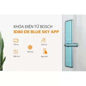 Khóa vân tay BOSCH ID80-DE BLUE SKY APP