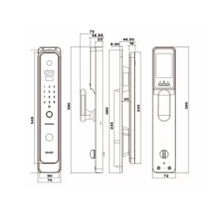 Khóa vân tay cửa gỗ AVALOCK AL-86FRV-G