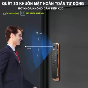 Khóa vân tay cửa gỗ AVALOCK AL-86FRV-G