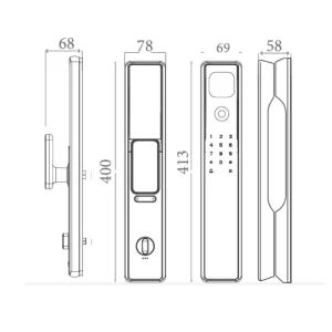 Khóa vân tay cửa gỗ AVOLOCK AL-87FRV-G