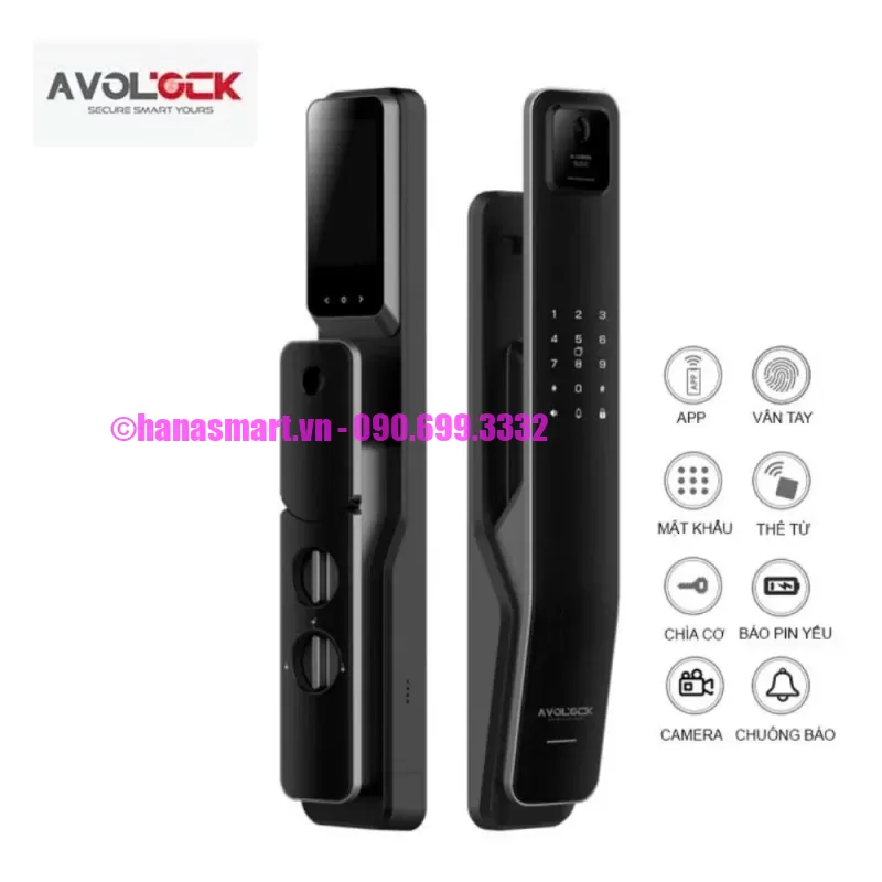 Khóa vân tay cửa gỗ AVOLOCK AL-88TRV-B