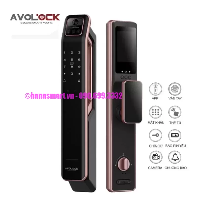 Khóa vân tay cửa gỗ AVOLOCK AL-89FRV-B