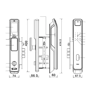 Khóa vân tay cửa gỗ AVOLOCK AL-89FRV-B