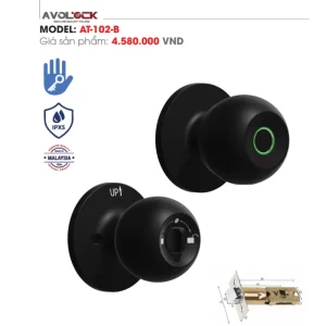 Khóa vân tay cửa gỗ AVOLOCK AT-102-B