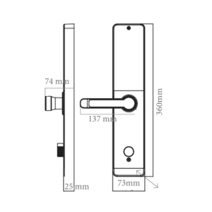 Khóa vân tay cửa gỗ AVOLOCK AV-61-B