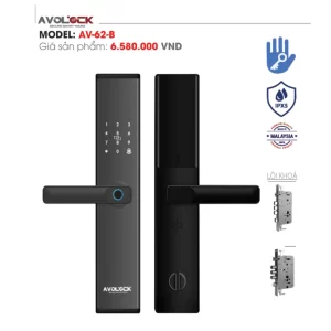 Khóa vân tay cửa gỗ AVOLOCK AV-62-B