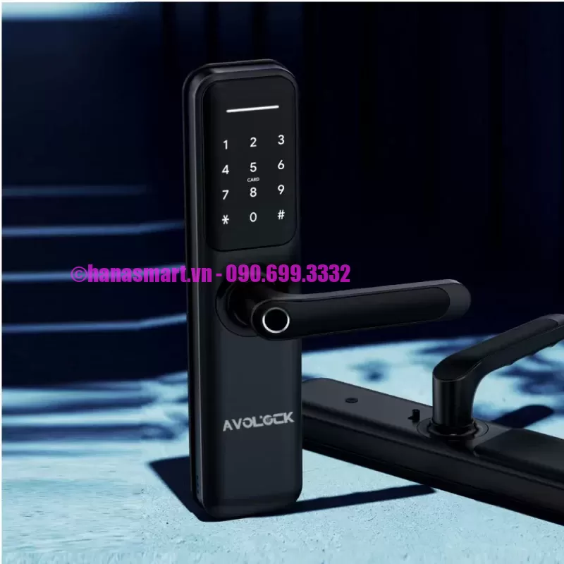 Khóa vân tay cửa gỗ AVOLOCK AV 63 BLACK