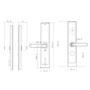 Khóa vân tay cửa gỗ AVOLOCK AV-64-B