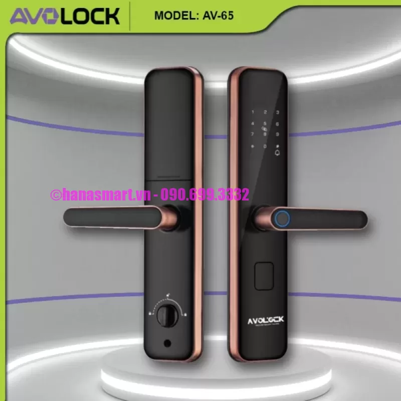 Khóa vân tay cửa gỗ AVOLOCK AV-65-G