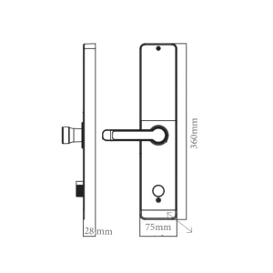 Khóa vân tay cửa gỗ AVOLOCK AV-66-B