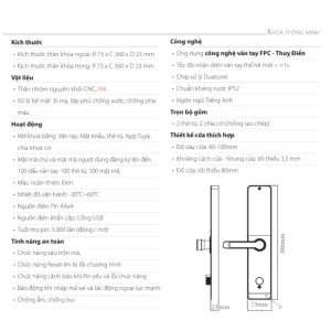 Khóa vân tay cửa gỗ AVOLOCK AV-67-B