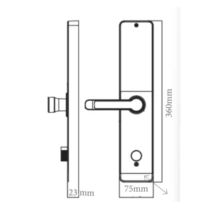 Khóa vân tay cửa gỗ AVOLOCK AV-68-B