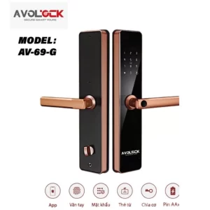 Khóa vân tay cửa gỗ AVOLOCK AV-69-G