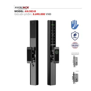 Khóa vân tay cửa nhôm AVOLOCK AN-383-B